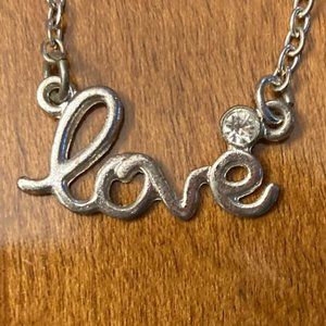 Silver Love Necklace